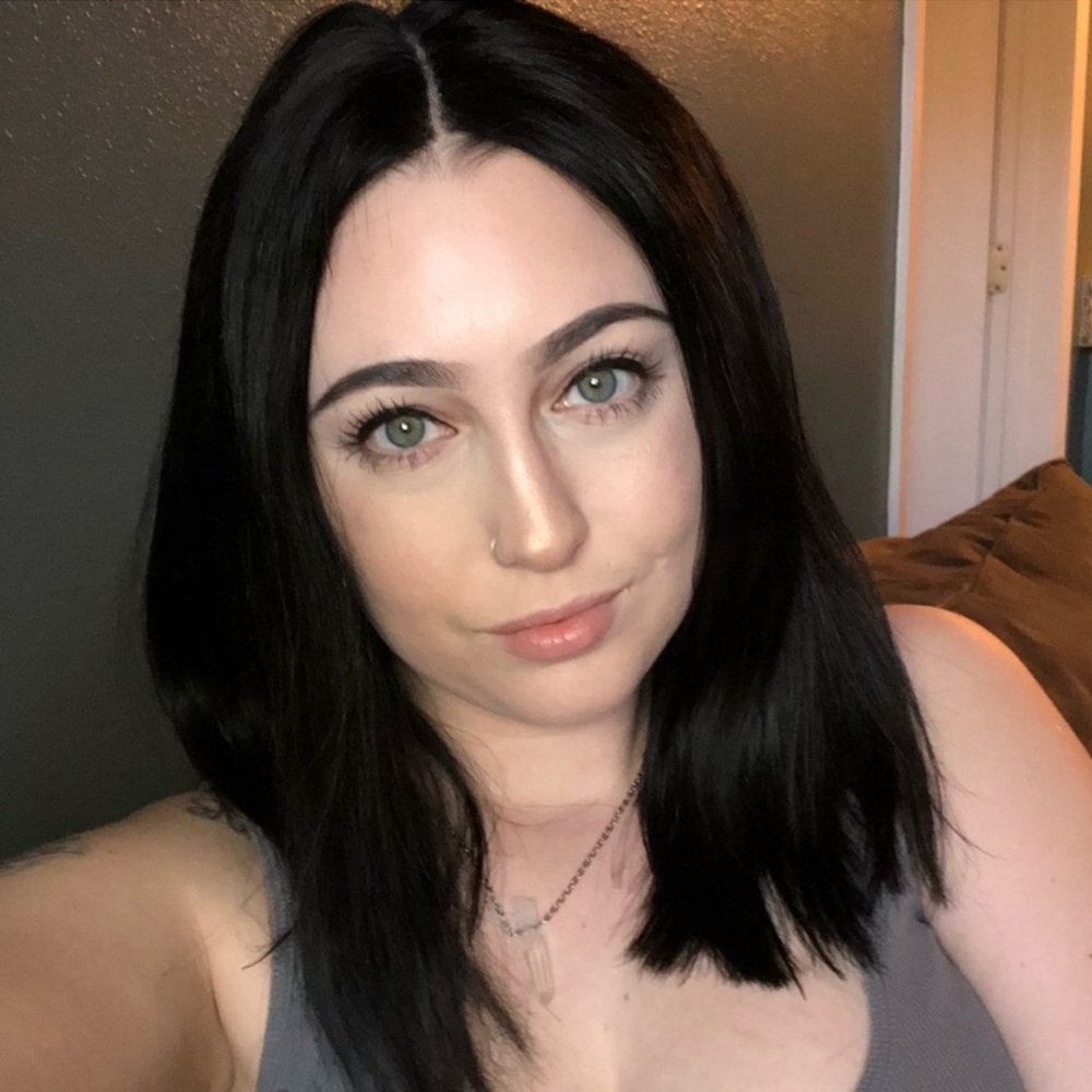 Human hair black wig front lace